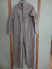Flyer Coveralls Size 46R CWU-27/P Type 1 Class 2 Flight Suit Tan