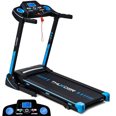 Elektrisches Laufband 17km/h LCD Puls Zuhause 140kg THUNDER  ICON-BLUE 