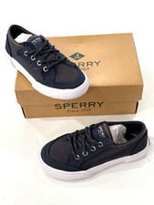 Sperry Top Sider Deck Fin Jr. Navy Boys Shoe Size 10m NEW CB57019A