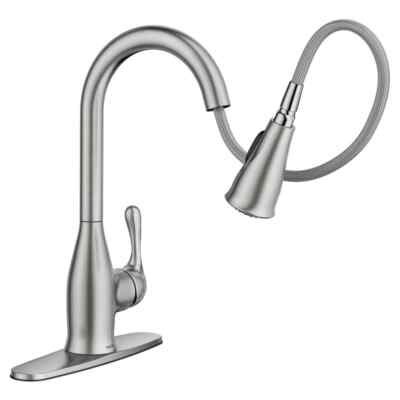 Moen Kaden Single-Handle Pull-Down Sprayer Kitchen Faucet with Reflex and Power 