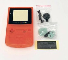 GBC Nintendo Game Boy Color Replacement Housing Shell Screen Clear Orange USA