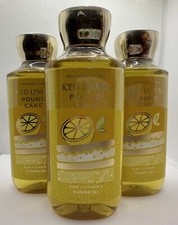 Bath  Body Works Iced Lemon Pound Cake Shower Gel 10 Oz x3
