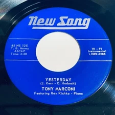 Tony Marconi - Yesterday / Cumanah 45 - New Song