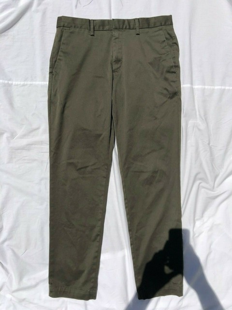 32x32 Banana Republic Mason Athletic Tapered Rapid Movement Chino - Caper Green | eBay