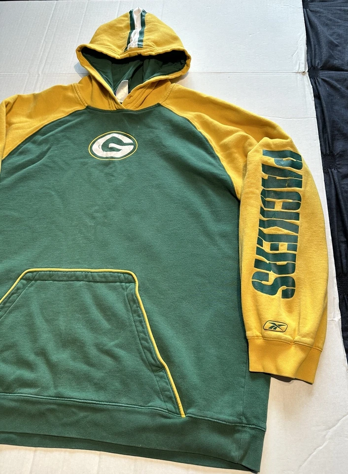 Sudadera con Capucha Manga Larga Logo "Casco" Green Bay Packers De Colección Para Hombres Talla 2XL Y2K Foto 2 de 4