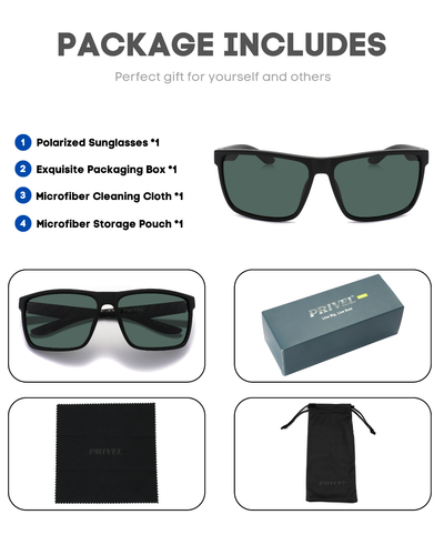 Privel XXL Größe Extra Large Sport polarisierte Sonnenbrille für große breite Köpfe UV400 - Bild 46 von 54