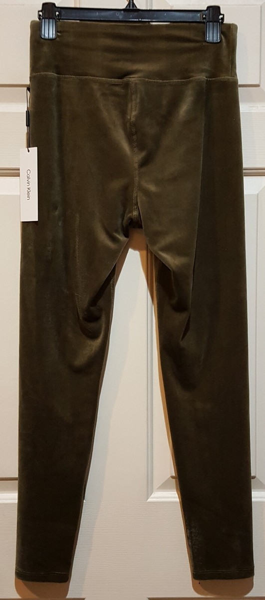 Calvin Klein M2XFK050 Caper Green Velour Pull-on Skinny Calvin Klein M2XFK050 Caper Green Velour Pull-on Skinny