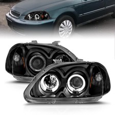 Anzo Usa 121068 Projector Headlight Set Whalo Fits 96-98 Civic Anzo Usa 121068 Projector Headlight Set Whalo Fits 96-98 Civic