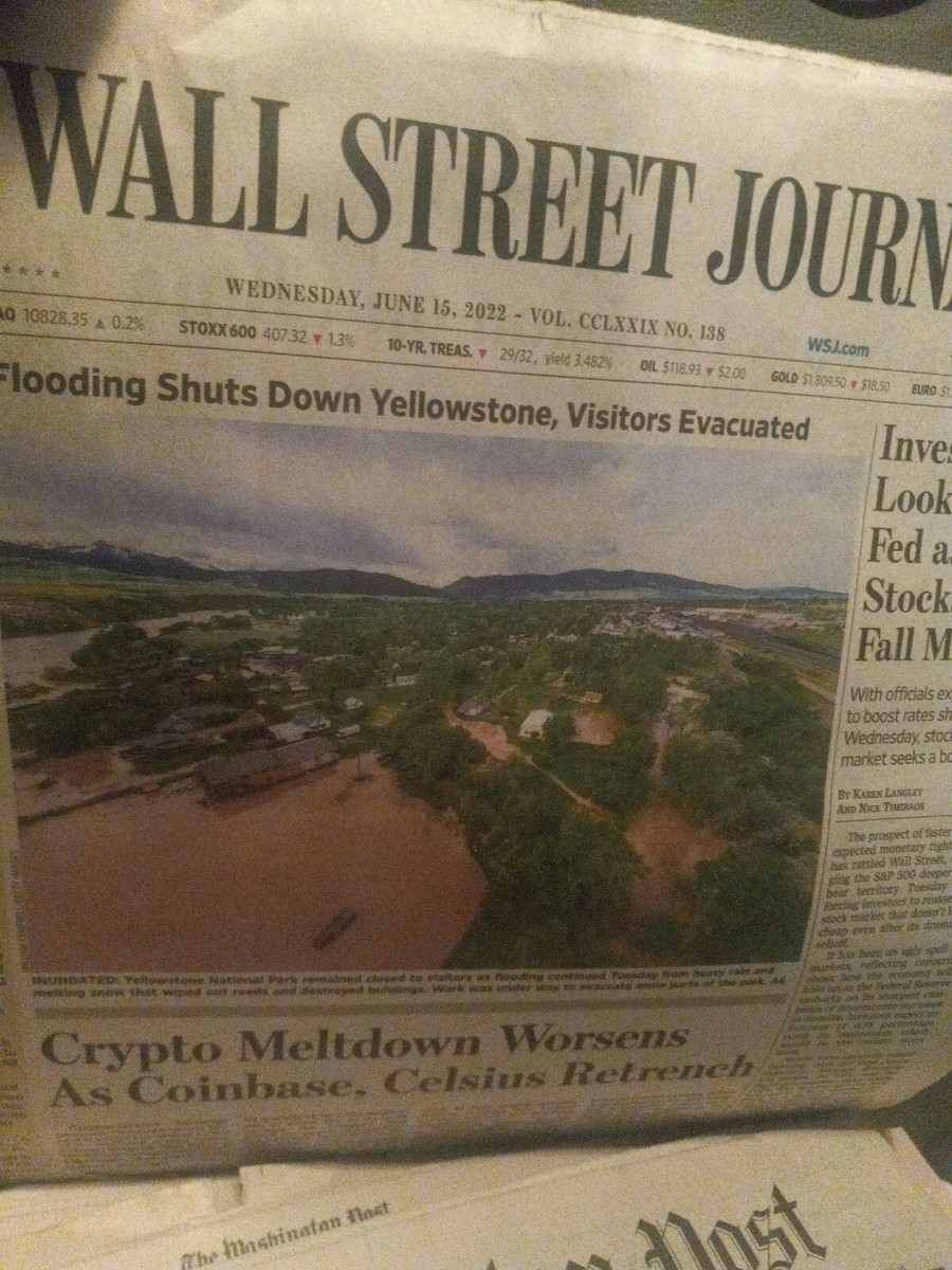 THE WALL STREET JOURNAL WEDNESDAY JUNE 15, 2022 Crypto meltdown worsens as  Coinb | eBay