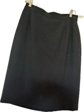 Mondi Gala Women's Lined Black Above The Knee Pencil Skirt Waist Size 30