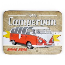 Personalised VW Camper Van Mouse Mat Classic Car Work Pad PC Mens Gift CL62