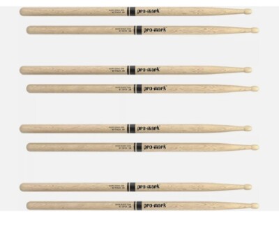 Promark Classic Attack Drumsticks Shira Kashi Oak 5B Wood Tip 4-pack  PW5BW
