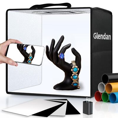 Mini Photo Studio Light Box, 12''x12'' Professional Light Box Photography, Port...