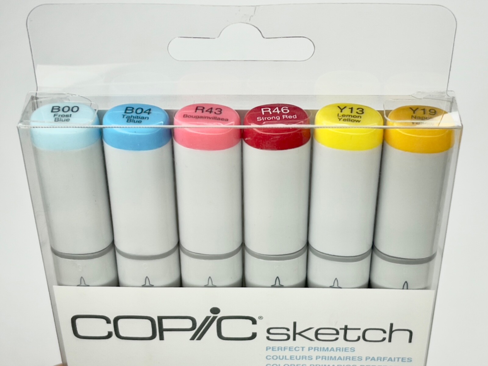 Copic Sketch Marker Set, Perfect Primaries, 6 Count, Dual-Tip, Alcohol Ink - NEW