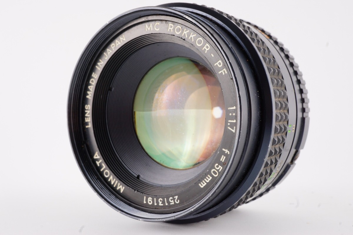 Ecx＋5】Minolta MC Rokkor-PF 50mm f1.7 Lens for MD Mount Frpm