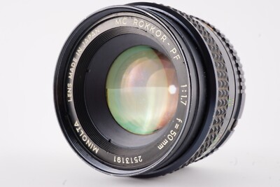 Minolta MD 50mm f/1.7 MC Rokkor-PF Lens, EXC