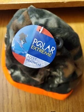 Polar  Extreme Polyester Beanie Camo and Orange