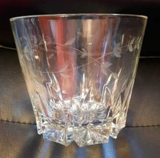 Vintage Princess House Heritage Pattern Crystal Ice Bucket in Excellent Cond