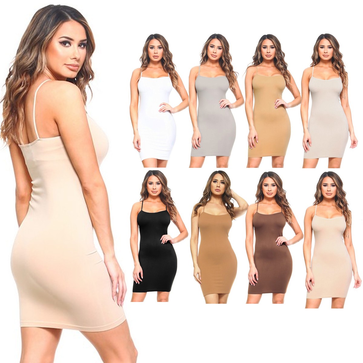 neutral bodycon dresses Golden Hour Ruched Midi Dress| Neutral Beige Bodycon Dress main image 1