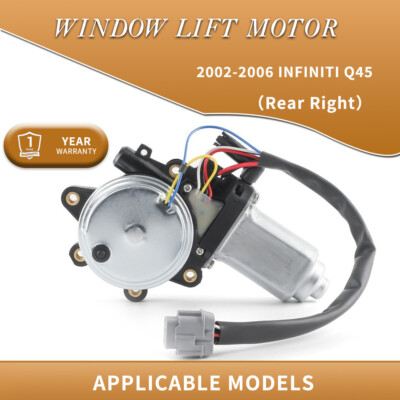 Window Lift Motor For 2002-2006 Infiniti Q45 Rear Right 82730AR000 & 82730AR001