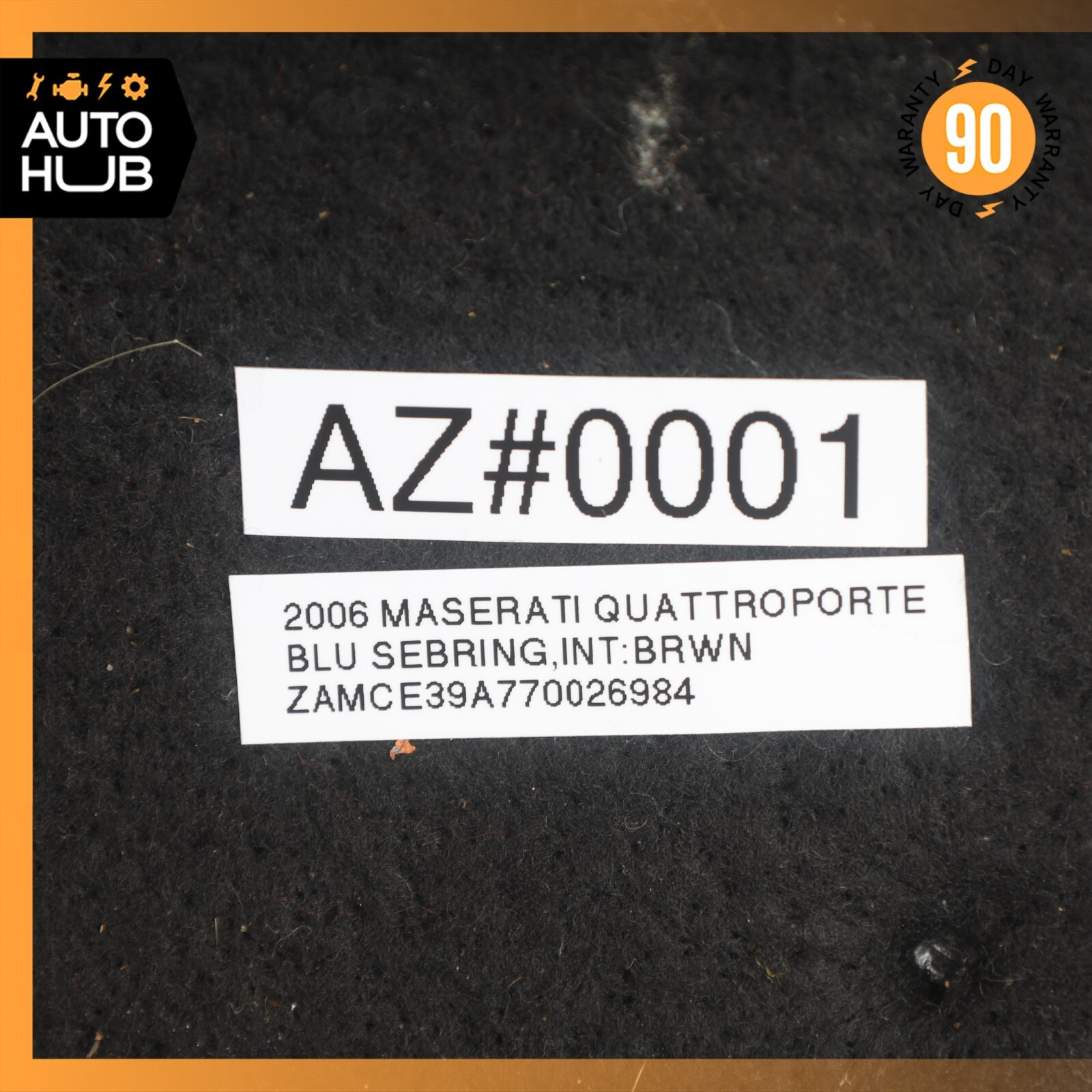03-13 Maserati Quattroporte M139 Rear Left Quarter Upper C Pillar Suede OEM 79k