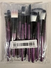 25 Pack Purple  Black Make-up Brushes  Accessories