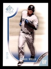 2009 SP Authentic Vernon Wells Titanium /19 Blue Jays #86