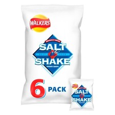 Walkers Salt & Shake Crisps 25g x 6 packs