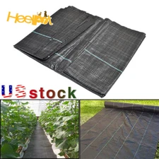 NEW Heavy Duty Weed Barrier Garden Landscape PP Fabric Woven Ground Cover 3.2oz