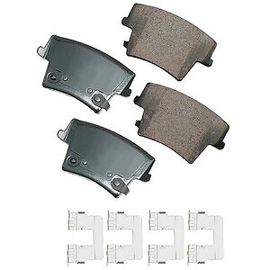 Disc Brake Pad Set-ProACT Ultra Premium Ceramic Pads Akebono ACT1057A