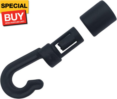 10 Pcs Bungee Shock Cord Hook for 1/4 inch and 3/16 inch Rope Terminal Ends Tabb