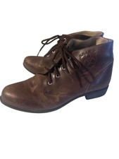 Ariat brown leather lace up boots size 8M