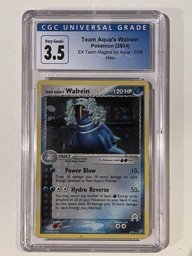 Team Aqua's Walrein graded CGC 3.5 for sale on eBay