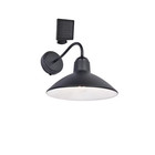 Outdoor 11-in Solar Barn Light Matte Black