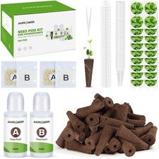 166PCS Hydroponic Pods Herb Kit: Grow Anything Kit With 600ml A&B Plant Food,... 0.20 per gallon