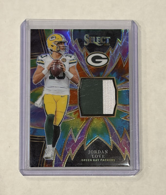Panini Select 2023 Sparks Tie Dye Jordan Love Jersey Number 10/25 MEM SP-JLO