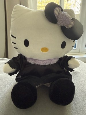 Sanrio Hello Kitty Gothic Black Dress Original 26cm Stoff Kuscheltier