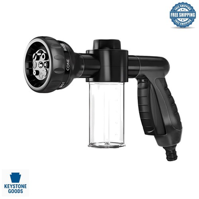#ad 8 in 1 Car Wash Foam Gun with Adjustable Patterns amp; Soap Dispenser $14.89