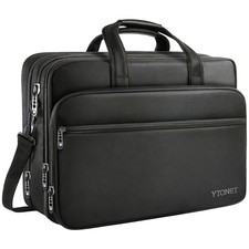17 inch Laptop Bag Travel Briefcase with Organizer Expandable Large Hybrid for