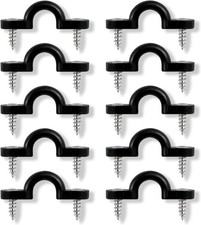 10 Pcs Kayak Pad Eye, Nylon Bungee Deck Loops Tie Down Pad Eye Stainless Screw