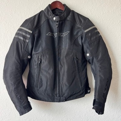 Ixon Electra Womens Black Mesh Motorcycle Jacket Removable Liner E4392F XS 8 26