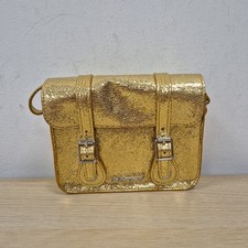 Borsa a tracolla Dr Martens Vegan Mini oro metallizzato ecopelle