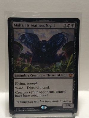 Maha, Its Feathers Night (Non-foil) Bloomburrow 0100 Mythic MTG
