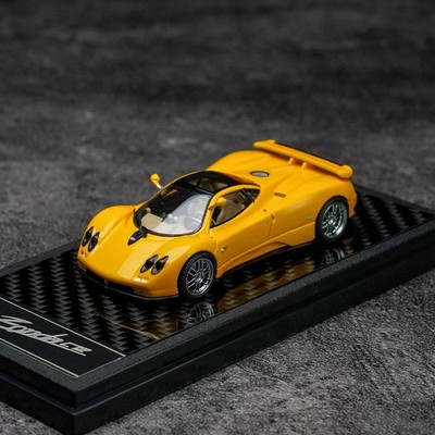 LCD 1/64 Scale Pagani Zonda C12 Yellow Diecast Car Model Collection Toy Gift NIB