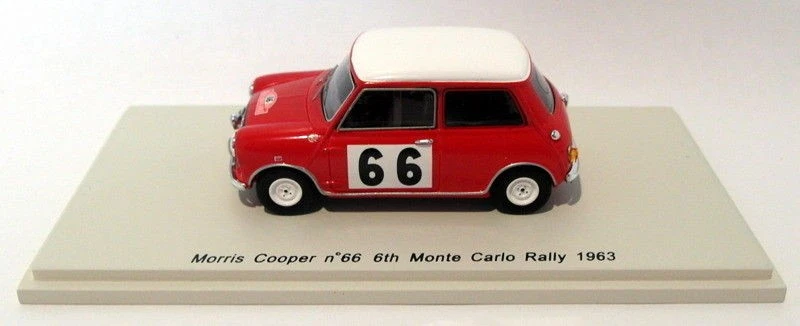 Spark Models 1/43 Scale Resin S1188 - Morris Mini Cooper #66 Monte Carlo 1963 - Image 4 of 4