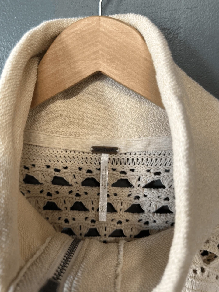 Sudadera Free People Mujer Marfil Manga Larga Talla Grande Foto 3 de 3