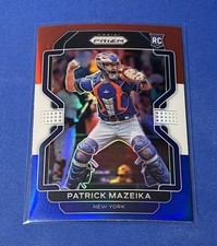 2022 Panini Prizm Red White & Blue Prizm #91 Patrick Mazeika RC New York Mets