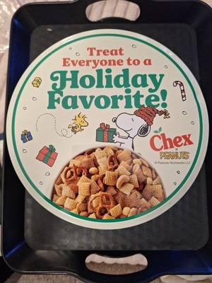 Snoopy Peanuts Holiday Chex Mix Tin 2025 Collectible Brand New Limited Edition