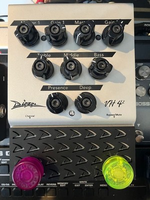 Diezel VH4-2 Pedal Guitar Effector Preamp Operation Confirmed with AC Adapter