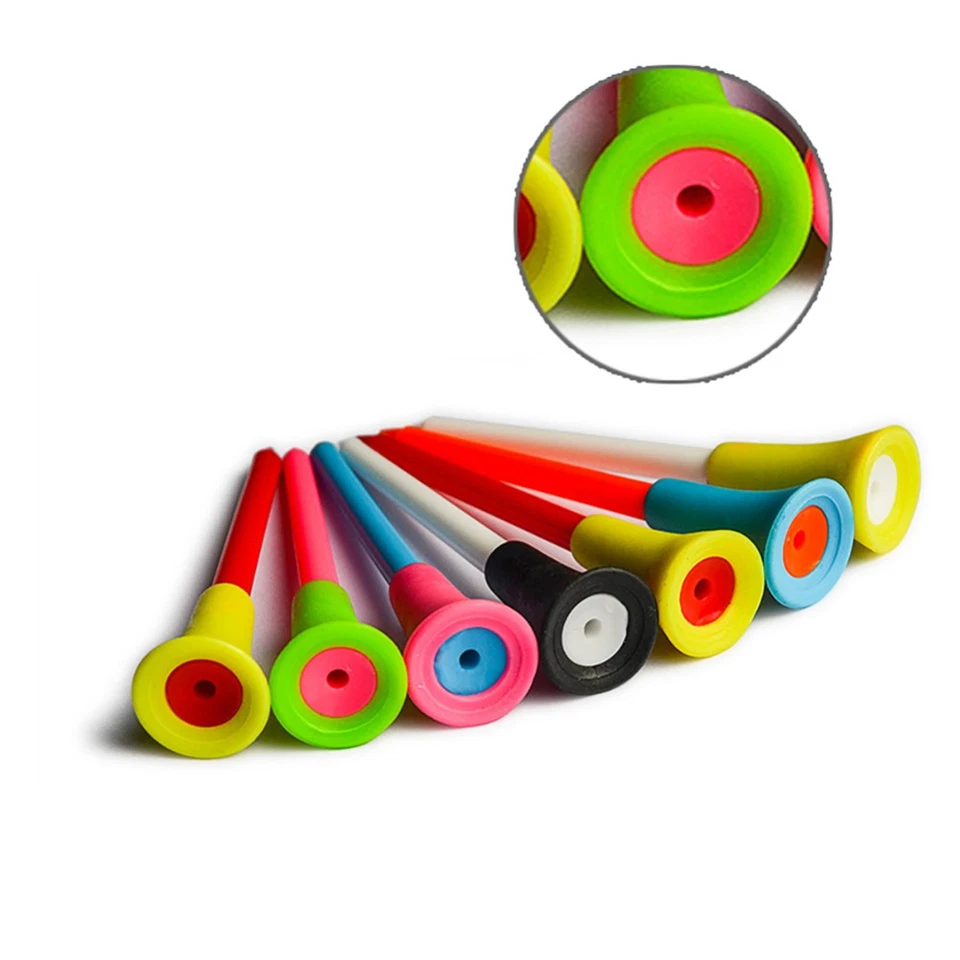 20-200pcs Plastic With Rubber Cushion Top 70/83mm Golf Tees Multi Color - image 4 of 4